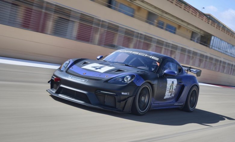 The new Porsche Cayman GT4 RS Clubsport is a GT3 Cup car racing driver