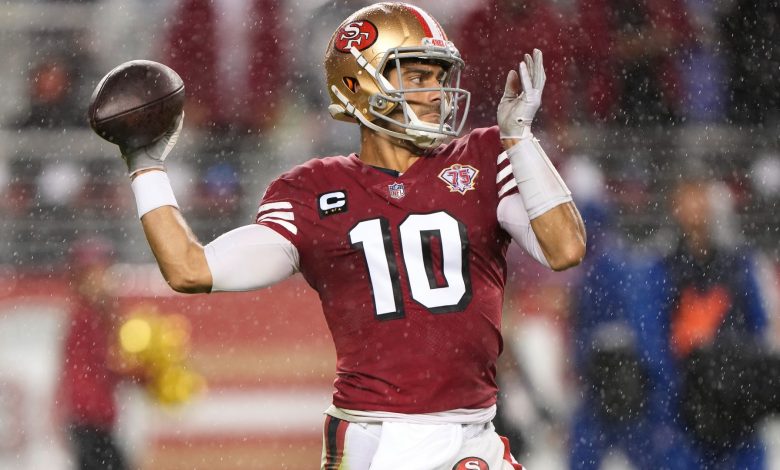 49ers' Kyle Shanahan explains amped-up sideline chat with Jimmy Garoppolo: "He handled it right"