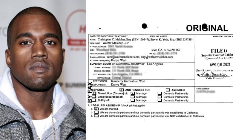 Read The Signed Docs! Kanye West Has Seen Divorce Papers Despite Claim Of Ignorance