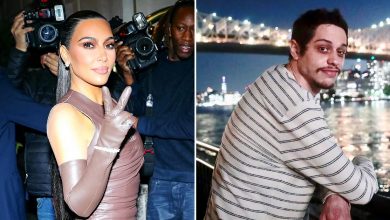 Kim Kardashian Slips Into Leather, Pete Davidson Nowhere In Sight