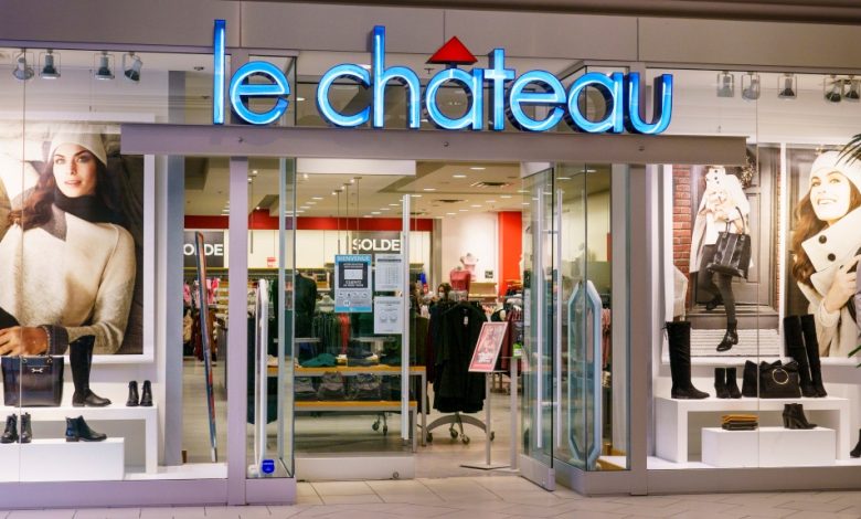 A Le Chateau clothing store is seen in a shopping mall in Joliette, Que., Oct. 23, 2020. THE CANADIAN PRESS/Paul Chiasson