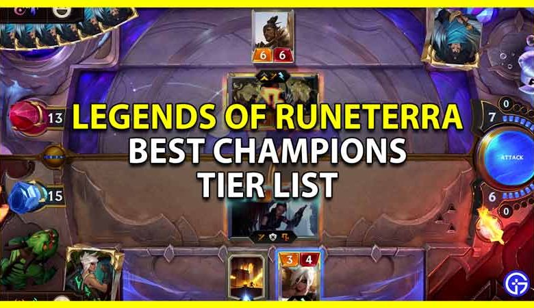 Legends Of Runeterra (LOR) Tier List