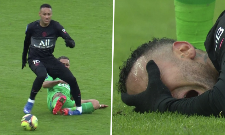Neymar ankle injury: The PSG star encounters the match against Saint-Etienne.