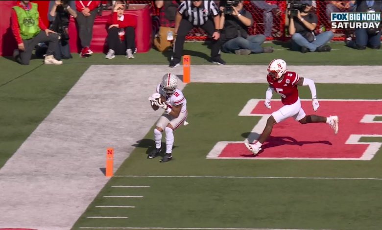 C.J. Stroud connects with Chris Olave for three-yard TD, Ohio State takes 10-0 lead over Nebraska