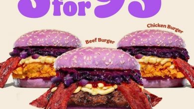 Korean-Themed Purple Burgers