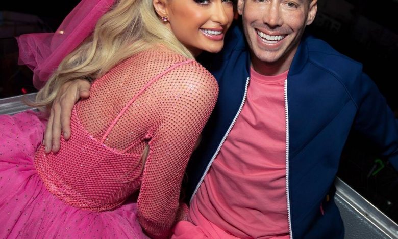Paris Hilton Is Pretty in Pink at Her Wedding Carnival After-Party