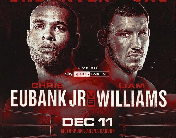 Eubank Jr and Williams sign to fight on Dec. 11