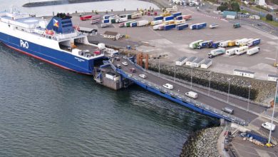 Volumes of goods shipped directly from Ireland to the EU on new Brexit-busting ferry routes have rocketed by 50% in the past six months as exporters seek to avoid travelling across land through Great Britain, according to official data.