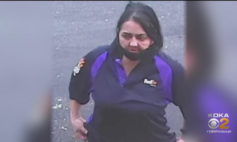 Woman Dressed As FedEx Delivery Worker Caught On Video Stealing Packages In Pittsburgh – CBS Pittsburgh