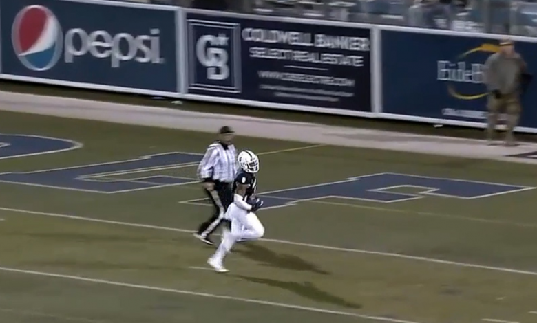 Berdale Robins snatches the interception and takes it 86-yards to the house to help Nevada pull ahead vs San Jose, 14-7