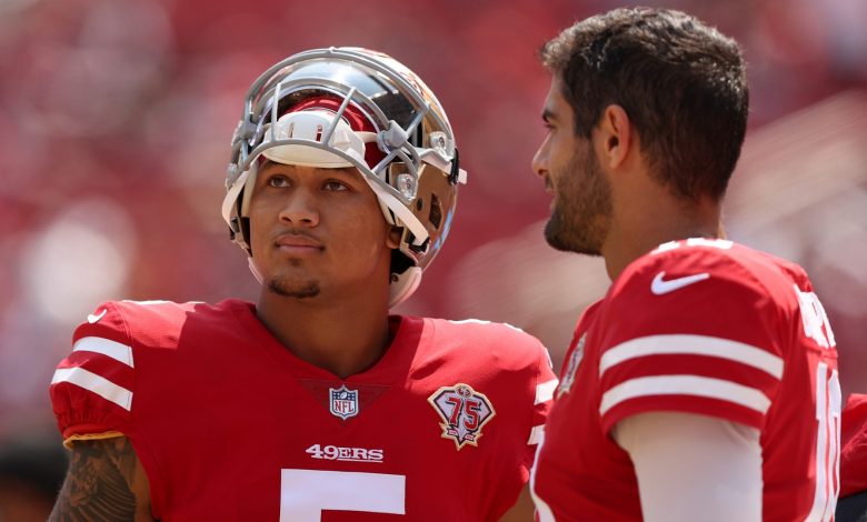 Why didn't Trey Lance start?  The 49ers' commitment to Jimmy Garoppolo makes the QB situation a mess