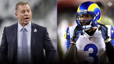 Troy Aikman ridiculously firing on Matthew Stafford, Odell Beckham Jr.  after the debut of WR's Rams