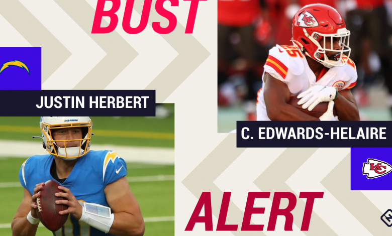 Busts of Week 11: Justin Herbert, Clyde Edwards-Helaire were top players in tough matches