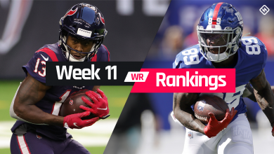 Fantasy WR Leaderboard Week 11: Who Started, sitting in front of a wide lens in fantasy football