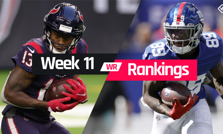 Fantasy WR Leaderboard Week 11: Who Started, sitting in front of a wide lens in fantasy football
