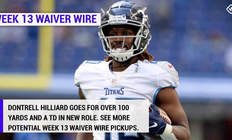 Best fantasy football waiver wire pickups for Week 13