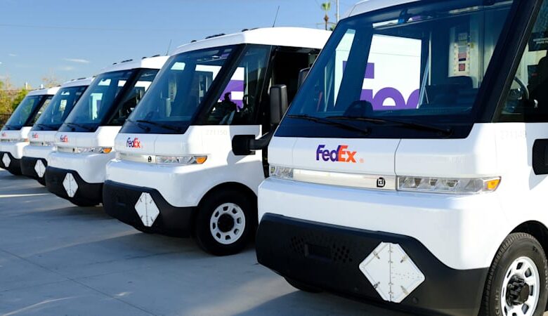 FedEx receives the first all-electric GM Brightdrop delivery van
