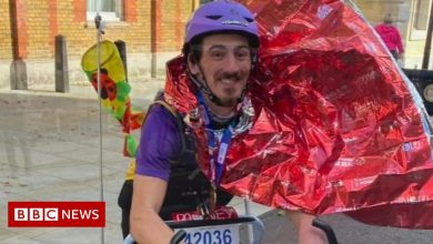'I ran the London Marathon on a frame runner'