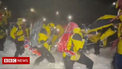 Cairngorm Mountain Rescue Team fights through heavy snow to help injured hiker
