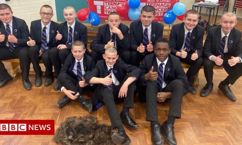 Chesterfield boys shave their heads to support friend with cancer