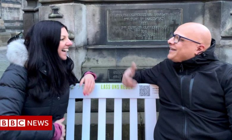 Strangers Share Stories on Edinburgh's Listening Benches