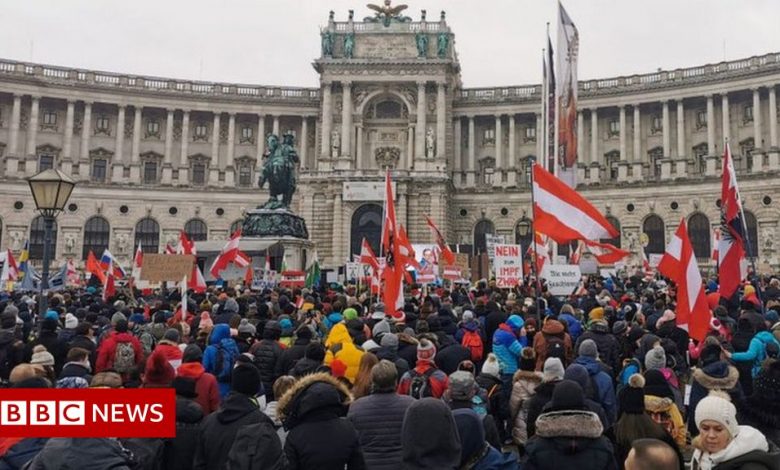 Covid in Austria: Mass protests in Vienna against the measures