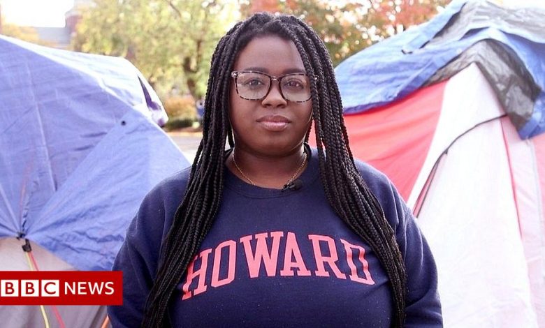 Howard University: Why are these students sleeping in tents on campus for weeks?