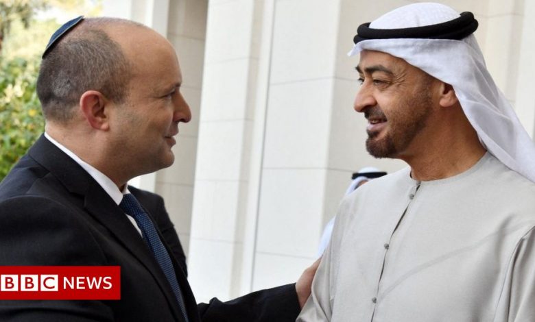 Israeli Prime Minister Bennett on his first visit to the UAE as the threat of Iran looms