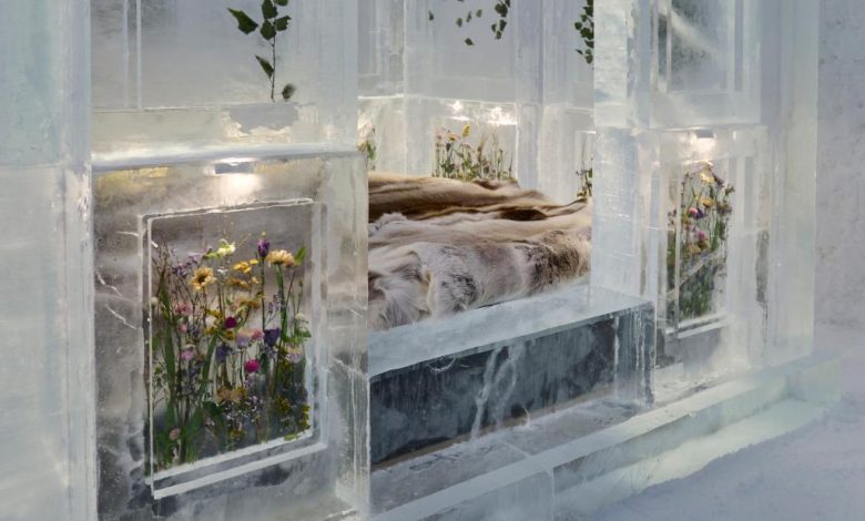 Inside the brand new royal suites at the ice hotel in Sweden