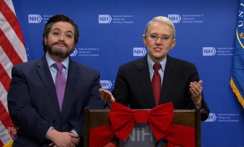 Kate McKinnon returns to 'SNL' as Doctor Fauci with holiday pandemic message
