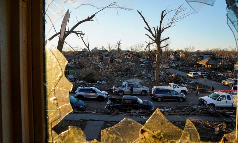 Kentucky tornado: In a town, many survivors only have clothes on their backs