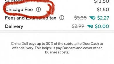 Doordash is now charging an additional 'Chicago fee'.  .  .  Delivery !!  (PICS)