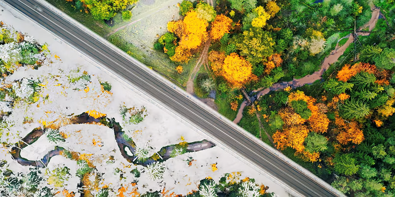 Video: 'Landscapes of Change' beautifully shows the changing seasons from an aerial perspective: Digital Photography Review