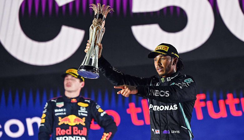 Lewis Hamilton wins chaotic Saudi Arabia F1 Grand Prix race