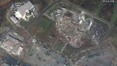 Mayfield Consumer Products candle factory (Satellite image ©2021 Maxar Technologies)