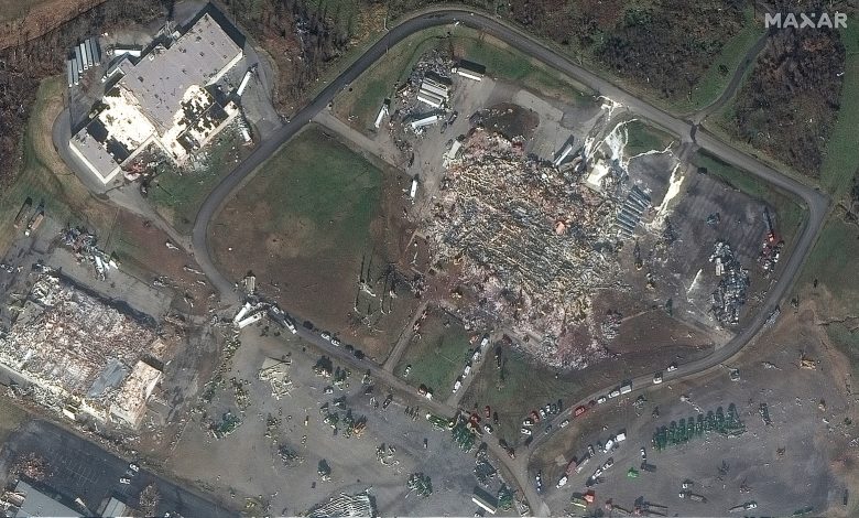 Mayfield Consumer Products candle factory (Satellite image ©2021 Maxar Technologies)