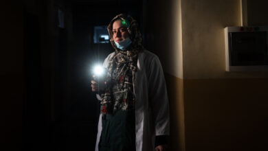 No pay for employees.  No patient supplies.  No heat.  This is health care in Afghanistan