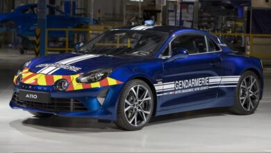 Alpine A110 joins the patrol car fleet of the French Gendarmerie