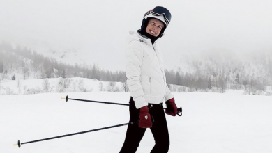 19 fashionable girls in ski pants are in love