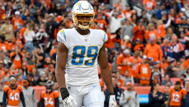 Donald Parham Jr. injury update: Chargers TE is carried off the field on a stretcher after hitting his head on the field