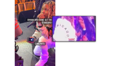 CONGRATULATION!!  Lil Durk proposed to India on STAGE.  .  .  Look at that RING!!  (Videotapes)