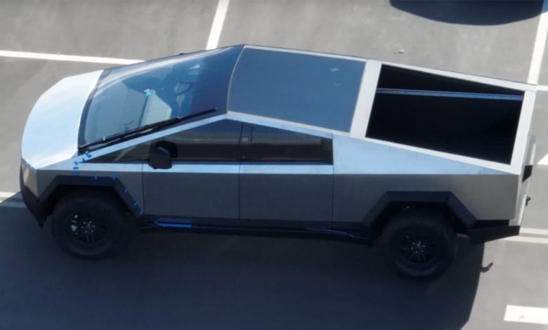 Tesla Cybertruck Tracked the Test and HOLY CRAP LOOK AT THAT HUGE WIPER