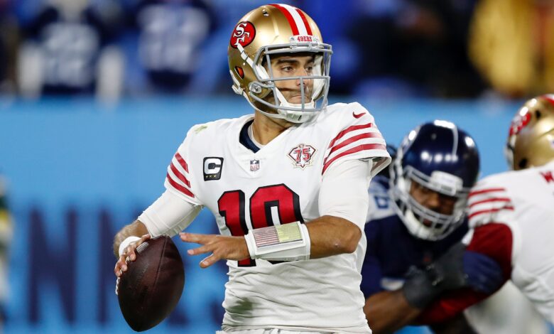 Twitter reacts after 49ers' Jimmy Garoppolo struggles with Titans: 'No one can blame themselves for this loss'
