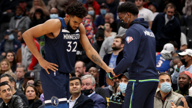 Karl-Anthony Towns injury update: Timberwolves star injured back vs Wizards after clumsy fall