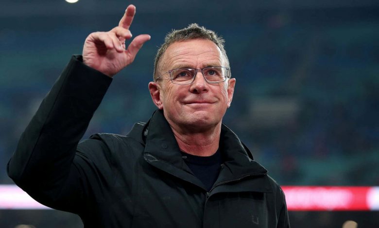 Ralf Rangnick got his first game against Manchester United as a manager?