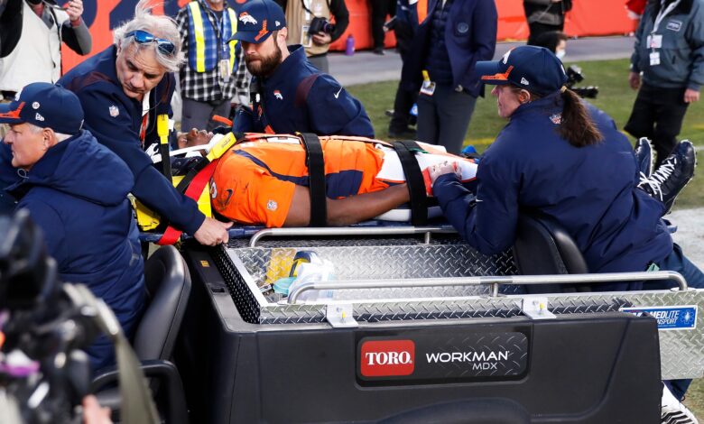 Teddy Bridgewater injury update: Broncos QB left field, taken to hospital after suffering head injury against Bengals
