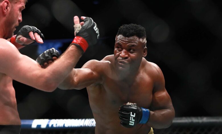 Francis Ngannou believes the previously released gym video was designed to 'make me look bad' ahead of his UFC 270 belt fight with Ciryl Gane
