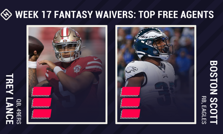 Fantasy Waiver Wire Week 17: Trey Lance, Boston Scott among top streamers for fantasy championship