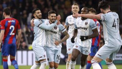 Crystal Palace 2-3 West Ham: Michail Antonio and Manuel Lanzini are targets for Hammers