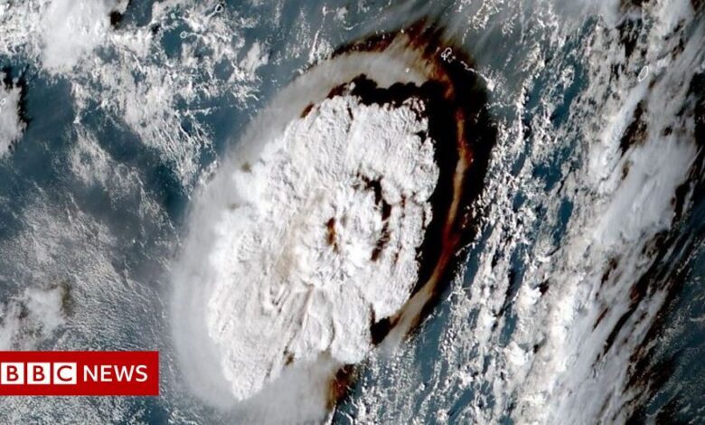 Pacific volcano: British woman missing after Tonga tsunami